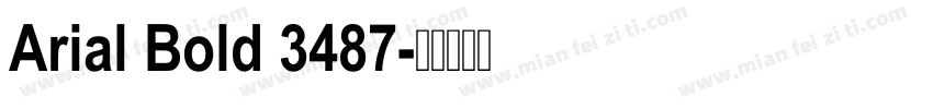 Arial Bold 3487字体转换